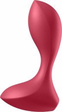 Satisfyer Backdoor Lover - silikonowy korek analny, 12 trybow, czarny