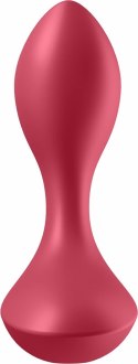 Satisfyer Backdoor Lover - silikonowy korek analny, 12 trybow, czarny