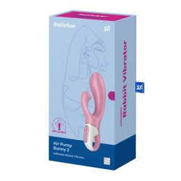 Satisfyer Balloon Rabbit - Wibrator z funkcją zwiększania objętości, rożowy