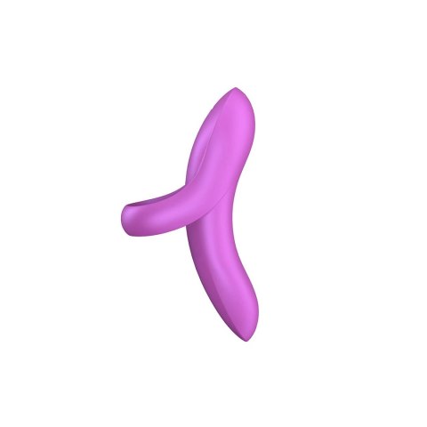 Satisfyer Bold Finger - silikonowy masażer na palec, wodoodporny, 12 trybow