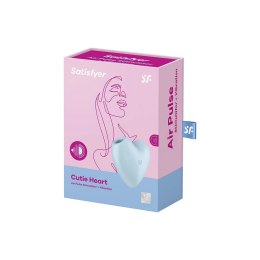 Satisfyer Cutie Heart - Wibrujący model pulsacyjny, silikon, IPX7, rożowy