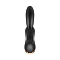 Satisfyer Double Flex - Wibrator kroliczek z aplikacją, silikonowy, IPX7