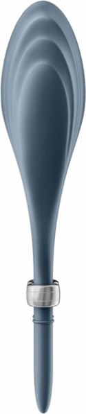 Satisfyer Duelist - Regulowany pierścień silikonowy z wibracją, czarny