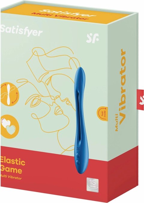 Satisfyer Elastic Game Multiwibrator z 2 silnikami, silikon, wodoodporny