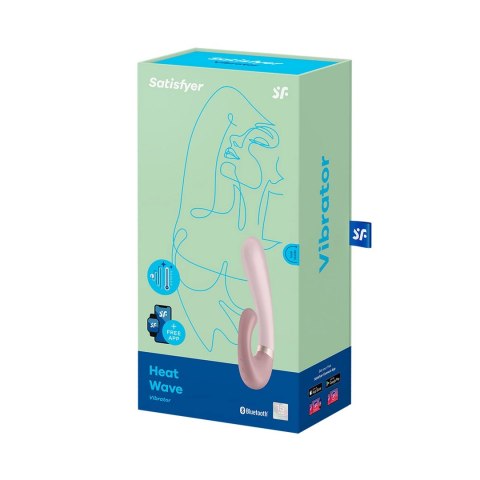 Satisfyer Heat Wave podwojny model kroliczek z funkcją podgrzewania