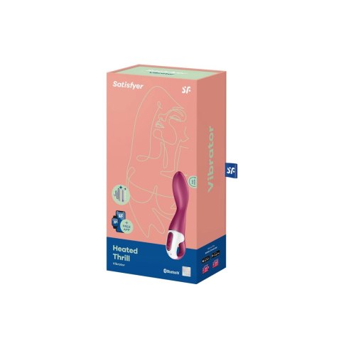 Satisfyer Heated Thrill - zakrzywiony model z funkcją podgrzewania, fioletowy