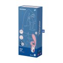 Satisfyer Hug Me - wibrujący model podwojny z Bluetooth, rożowy