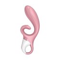 Satisfyer Hug Me - wibrujący model podwojny z Bluetooth, rożowy