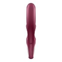 Satisfyer Love Me - podwojny stymulator z elastycznym uchwytem, fioletowy