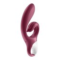 Satisfyer Love Me - podwojny stymulator z elastycznym uchwytem, fioletowy