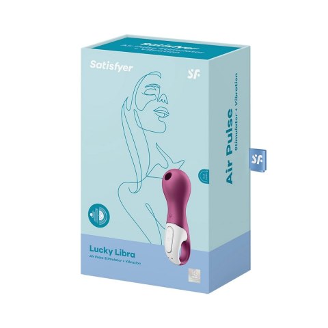 Satisfyer Lucky Libra - urządzenie z technologią impulsow powietrznych, rożowy