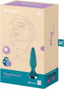 Satisfyer Plug-ilicious 1 - Wibrujący korek, silikon, kolor teal