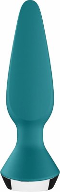 Satisfyer Plug-ilicious 1 - Wibrujący korek, silikon, kolor teal