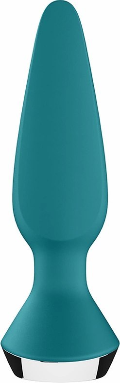 Satisfyer Plug-ilicious 1 - Wibrujący korek, silikon, kolor teal