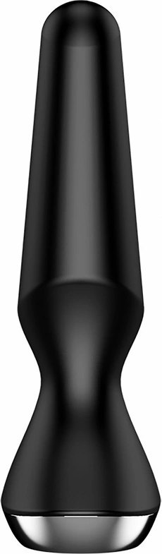 Satisfyer Plug-ilicious 2 - Korek wibrujący, silikon, czarny