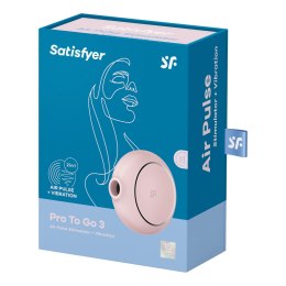 Satisfyer Pro To Go 3 - Kompaktowy stymulator pulsacyjno-wibracyjny IPX7