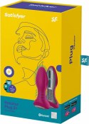 Satisfyer Rotator Plug 2+ - silikonowy wibrujący korek z funkcją obrotu