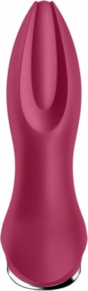 Satisfyer Rotator Plug 2+ - silikonowy wibrujący korek z funkcją obrotu