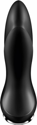 Satisfyer Rotator Plug 2+ silikonowy wtyk wibrujący Bluetooth czarny