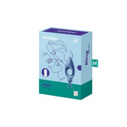 Satisfyer Sniper - Regulowany pierścień wibrujący, silikon, czarny