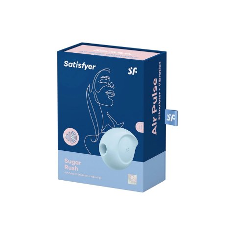 Satisfyer Sugar Rush - urządzenie Air Pulse i wibracje, silikonowy, IPX7