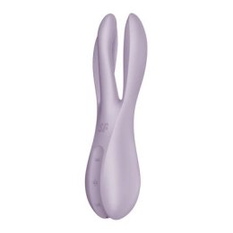 Satisfyer Threesome 2 - wielofunkcyjny model z trzema ramionami, silikon, fioletowy