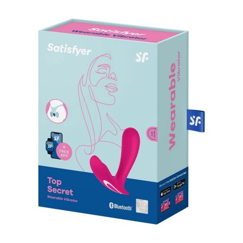 Satisfyer Top Secret+ model zdalny Bluetooth, silikonowy, wodoodporny