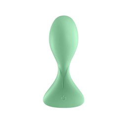 Satisfyer Trendsetter Plug wibrujący z aplikacją, czarny silikon