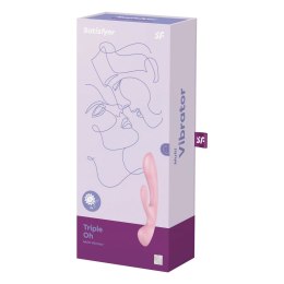 Satisfyer Triple Oh - Wibrująca maszyna intymna z 3 silnikami, silikonowa, wodoodporna