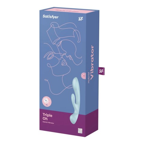Satisfyer Triple Oh - wibrator z trzema silnikami, silikon, wodoodporny