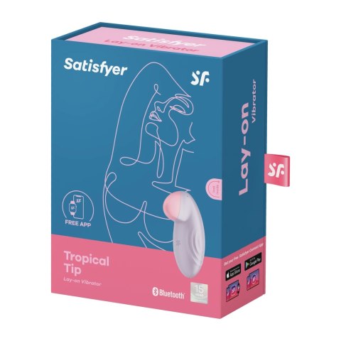 Satisfyer Tropical Tip Smart - stymulator precyzyjny, Bluetooth, żołty