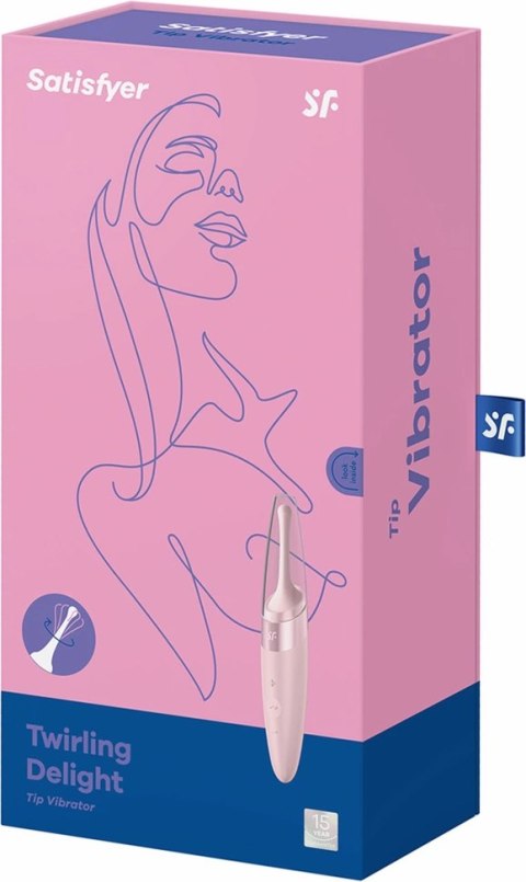Satisfyer Twirling Delight precyzyjny aplikator wibracyjny USB biały