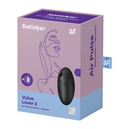 Satisfyer Vulva Lover 3 - Wibrator Air Pulse, podwojny system, wodoodporny