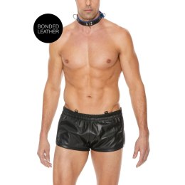 Ouch! Deluxe Uprząż Obroża z Regulacją Skora/Stal 101-115 cm