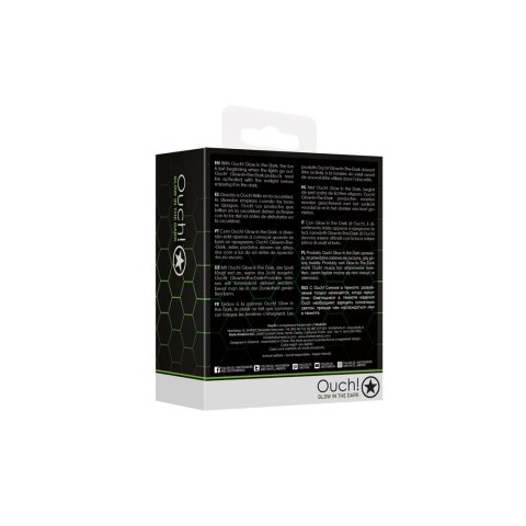 Ouch! Glow in the Dark - model wibrujący, świecący, zielony