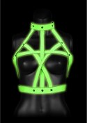 Ouch! Glow in the Dark uprząż biustonosza L/XL, fluorescencyjna