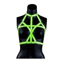 Ouch! Glow in the Dark uprząż biustonosza L/XL, fluorescencyjna