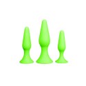Ouch! Glow in the Dark - zestaw świecących w ciemności zatyczek, zielone
