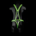 Ouch! Harness Glow in the Dark S/M - uprząż z fluorescencyjnymi detalami
