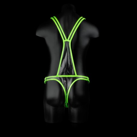 Ouch! Harness Glow in the Dark S/M - uprząż z fluorescencyjnymi detalami