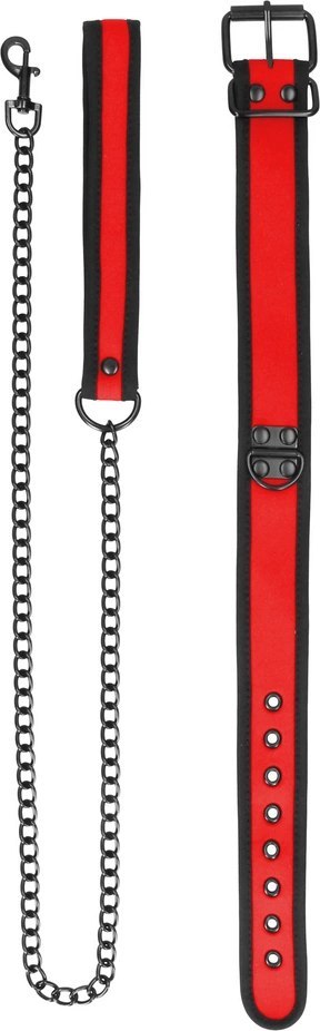 Ouch! Puppy Play Kit L/XL - skorzany zestaw akcesoriow neoprenowych