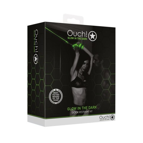 Ouch! Zestaw do mocowania na drzwi świecący w ciemności, model Glow-in-the-Dark