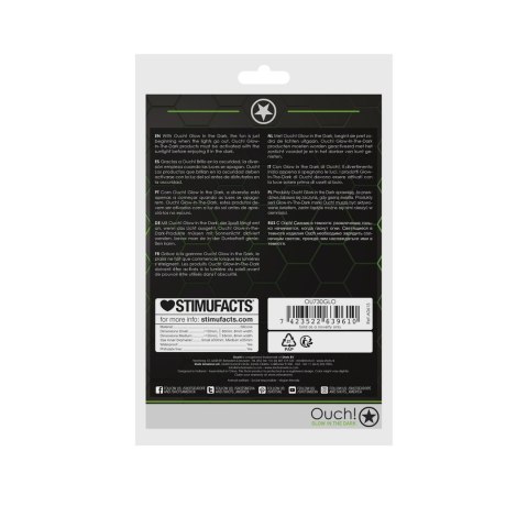 Ouch! Zestaw pierścieni elastycznych świecących w ciemności 2 sztuki