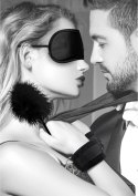 Ouch! by Shots Zestaw do gry w bondage z maską, łopatką i kajdankami