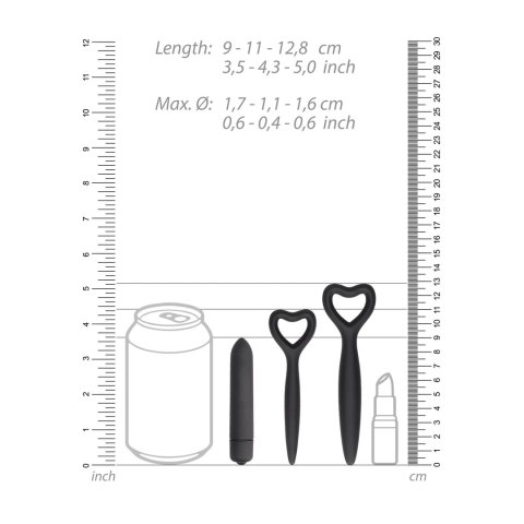 Ouch! by Shots Zestaw silikonowych elementow do ćwiczeń mięśni intymnych 5 rozmiarow