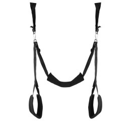 Ouch! by Shots huśtawka do drzwi z regulacją paskow, czarna