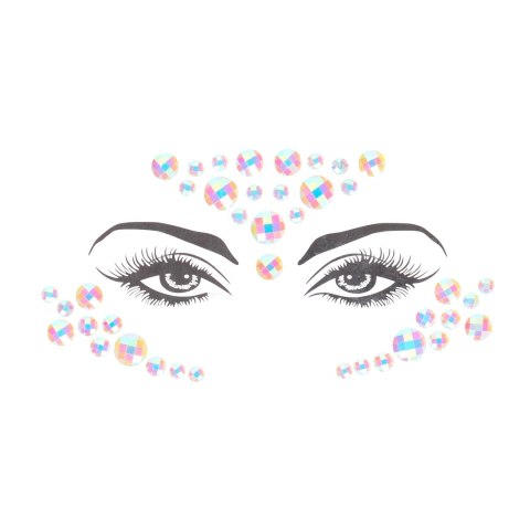 Ouch! by Shots ozdobne naklejki na twarz świecące Bling Sticker