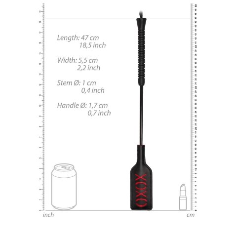 Shots XOXO Ouch! szpicruta anatomiczna czarna 32 cm