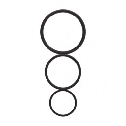 Shots Toys Flat Ring zestaw 3 płaskich pierścieni anatomicznych