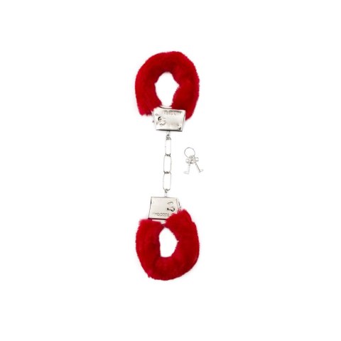 Shots Toys Kajdanki z miękkim futrem - wygodny mechanizm blokujący